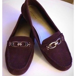 Coach suede moccasins